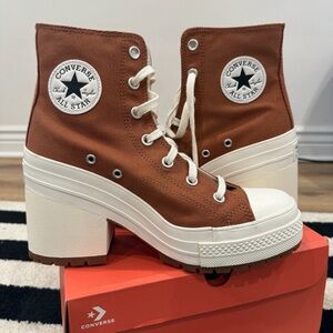 (Fits 10) NIB Converse Chuck 70 De Luxe Heel tawny canvas